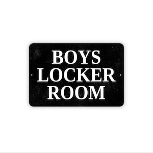 Boys Locker Room Sign | Rustic Sports Room Sign | Custom Metal Sign or Canvas | Farmhouse Boys Room Decor | Man Cave Wall Sign