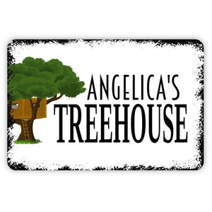 Personalized Treehouse Sign - Custom Tree House Metal Wall Art