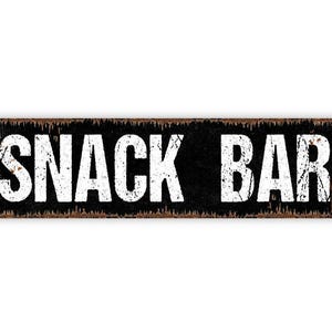 Snack Bar Sign | Kitchen Game Room Gift | Home Movie Night Treat Station Decor | Family Party Snack Area Sign image 6
