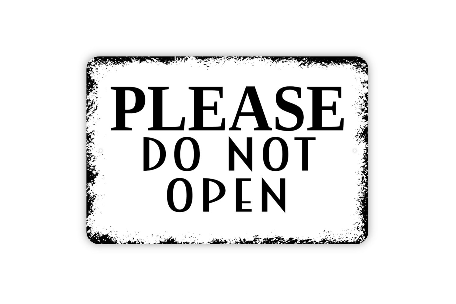 Please Do Not Open Sign - Door Gate Fence Entryway Outdoor or Indoor Metal Sign Wall Art - Etsy for Do Not Open Sign Printable Free
