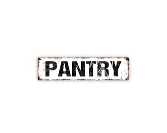 Pantry Sign | Kitchen Gift | Farmhouse Pantry Door Decor | Home Organization Sign | Food Storage Label