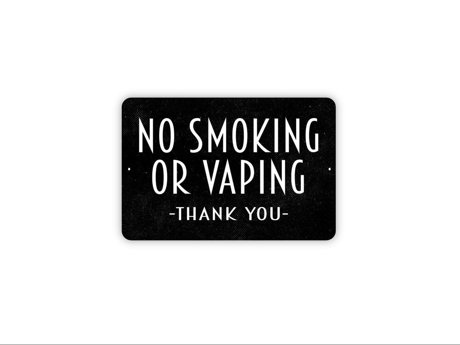No Vaping Sign