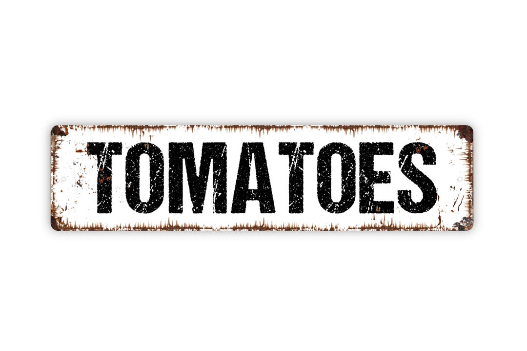 Tomatoes Sign Vegetables Garden Marker Produce Fruit Farmers Etsy