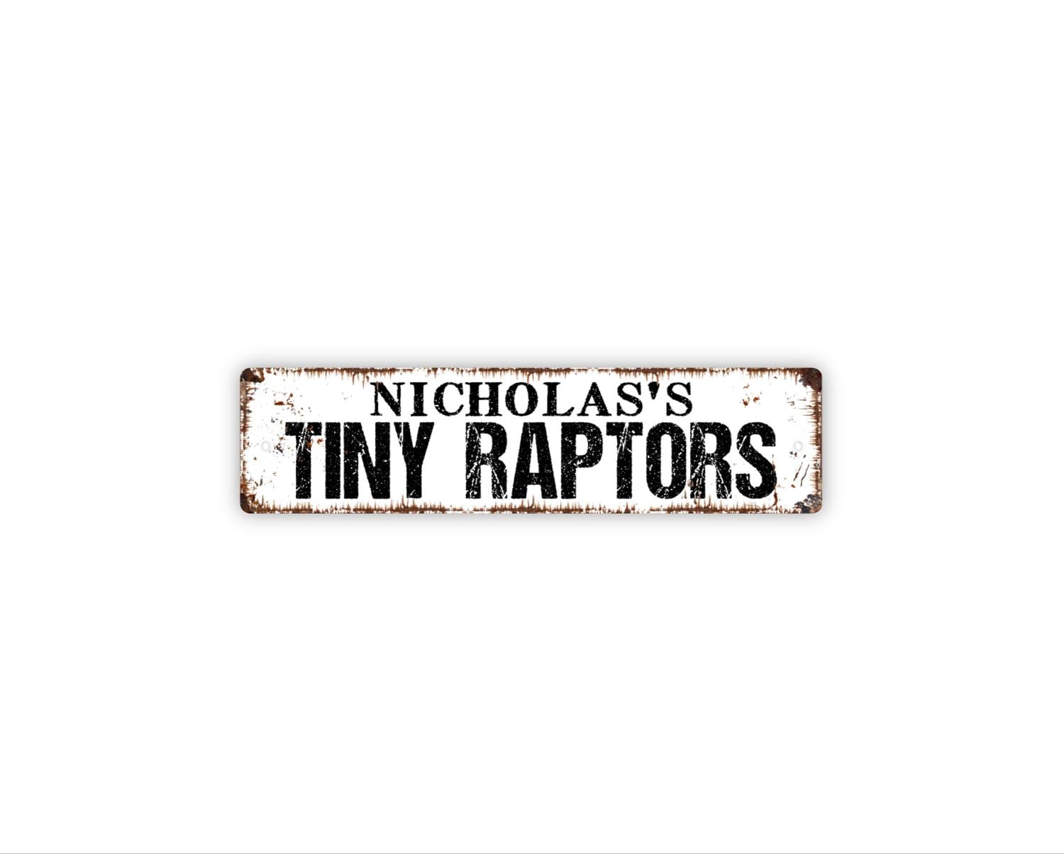 Personalized Tiny Raptors Sign | Custom Chicken Coop Gift | Funny ...