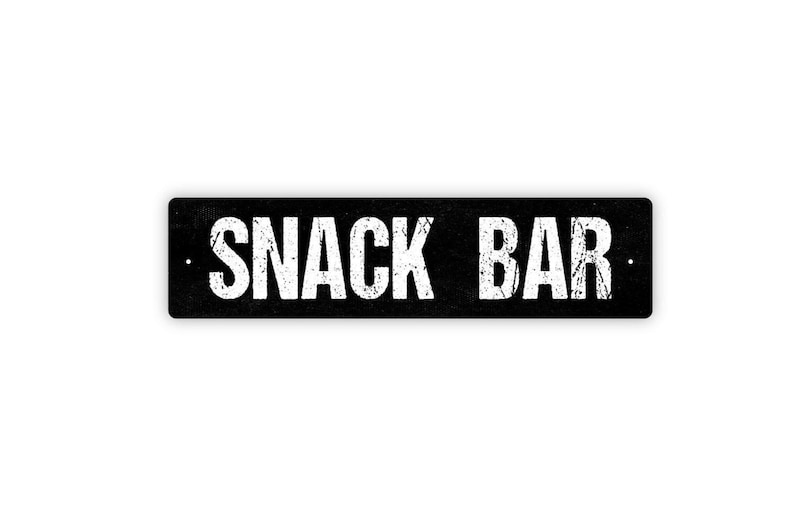 Snack Bar Sign | Kitchen Game Room Gift | Home Movie Night Treat Station Decor | Family Party Snack Area Sign image 4