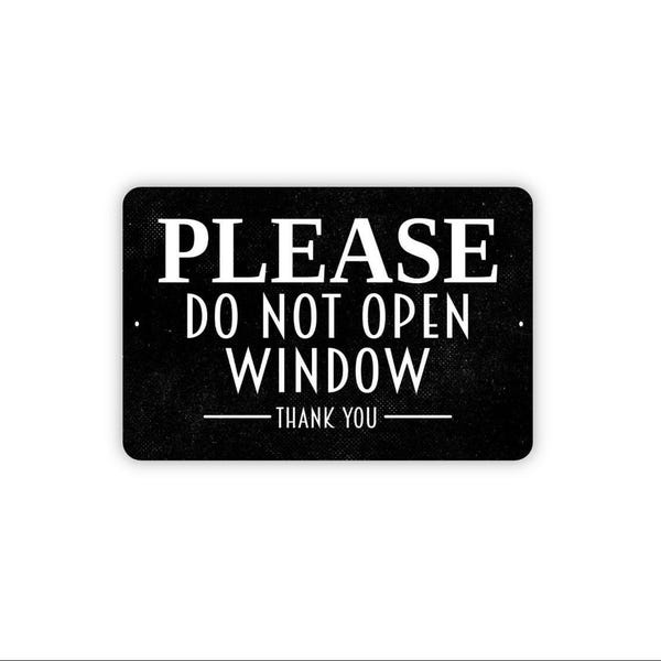 Do Not Open Windows Sign - Etsy