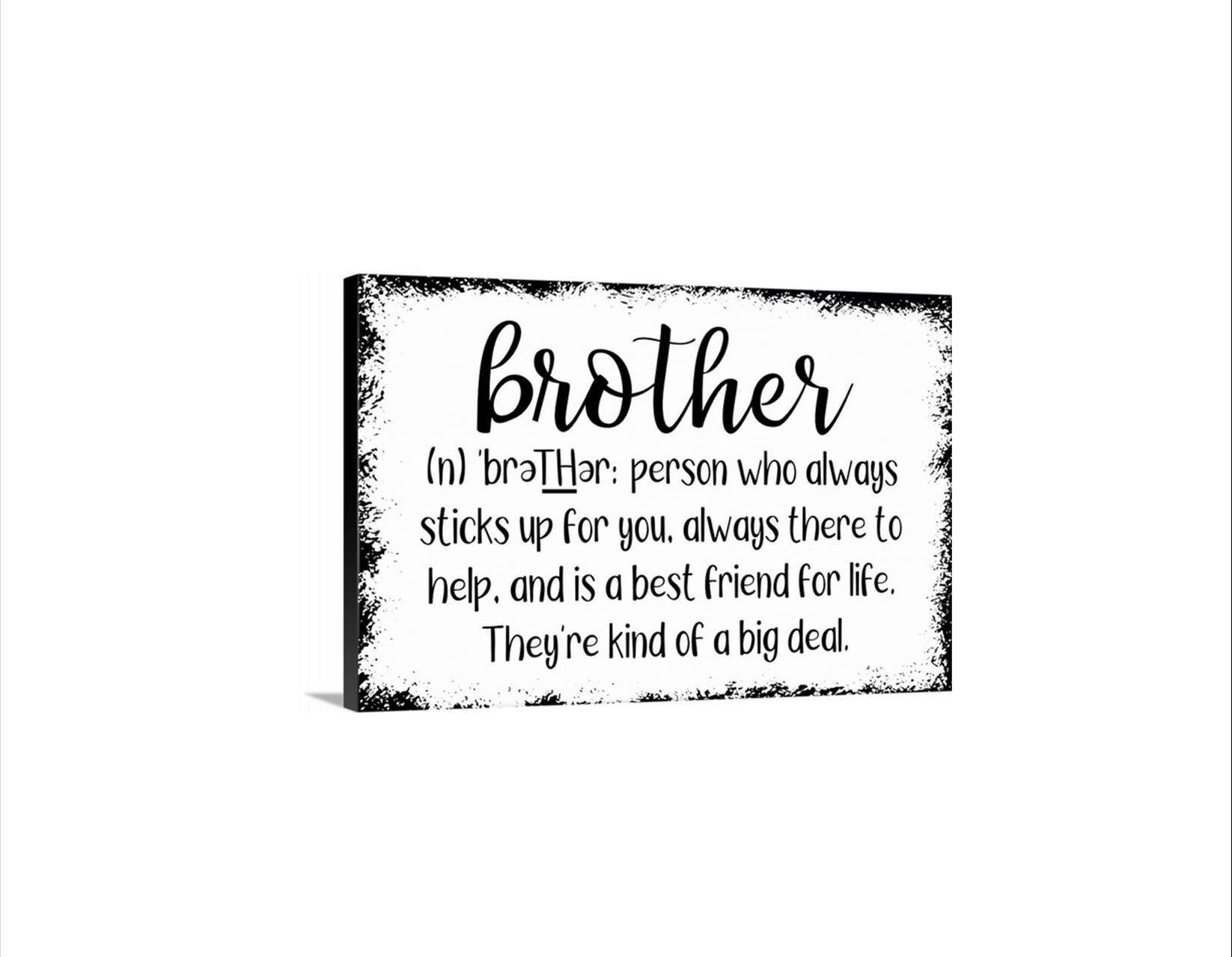 Brother Definition Sign Brother Definition Sign | Funny Family Quote Wall Decor | Metal Sign or ...