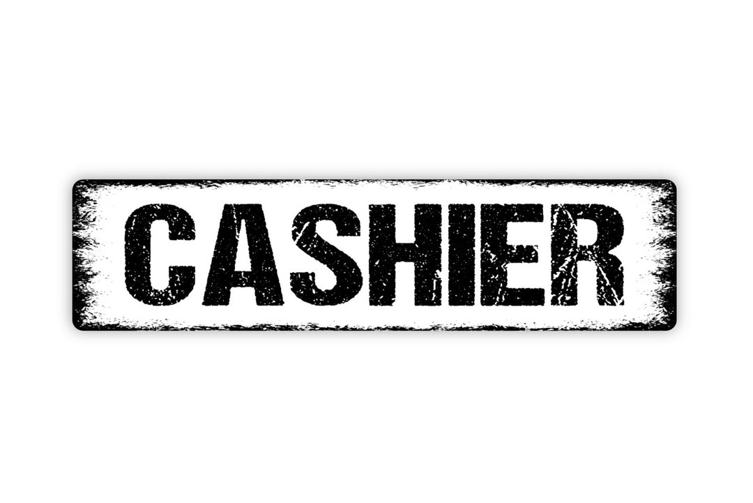 Cashier Sign Cash Register Pay Here Check Out Rustic Street Etsy