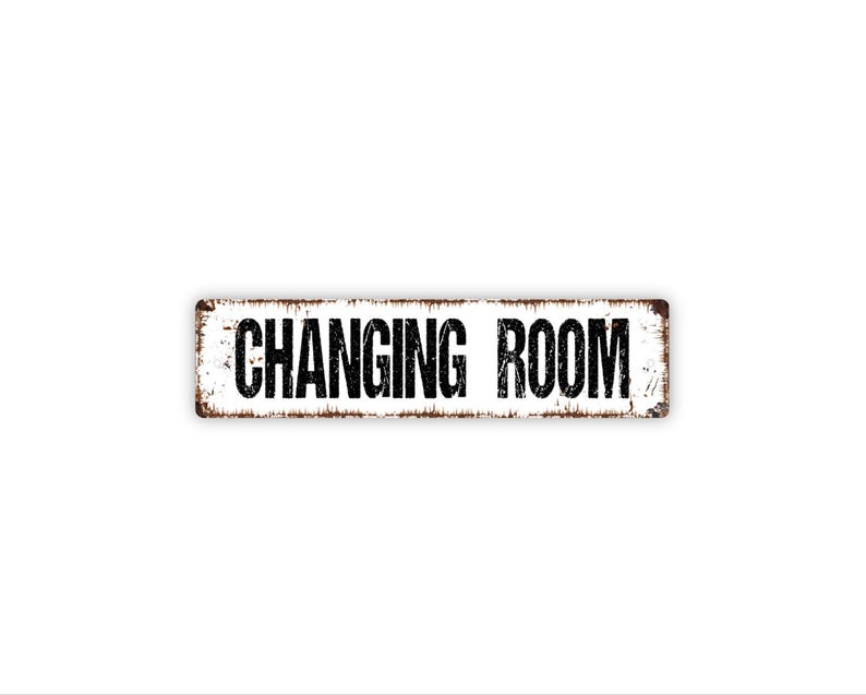 Changing Room Sign Pretty Changing Room Sign | Dressing Room Locker Room Decor | Metal Sign for ...