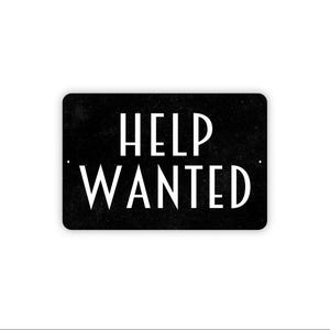 Help Wanted Sign | Now Hiring Business Sign | Job Opening Notice | Storefront Window Sign | Metal or Canvas Wall Art image 1