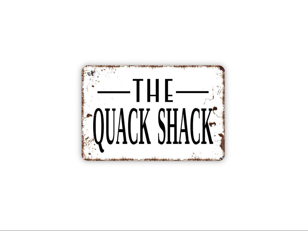 Jack Shack Sign The Quack Shack Sign | Funny Duck Coop Sign | Rustic Farmhouse ...