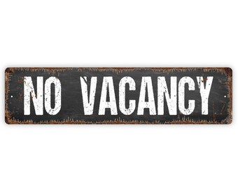 VACANCIES/NO VACANCIES double sided distressed sign shabby chic 