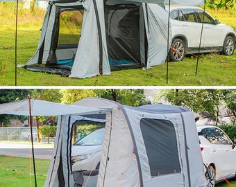 4-5 Person Outdoor Camping Car SUV Tailgate Tent / Family Car Awning Tent with Canopy