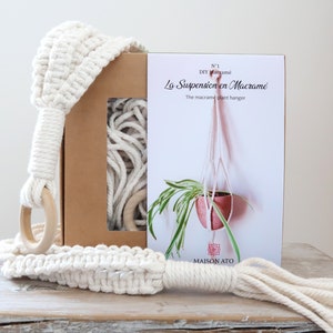 Macramé suspension - DIY kit - Creative box to do it yourself - Decoration - Christmas gift idea