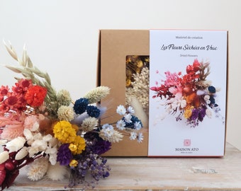 Assortiment de Fleurs Séchées - Couleurs au choix - Fleurs en Vrac - Idée-cadeau Noël