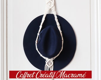 Macramé Creative Box Hat Holder - Do-it-yourself creation box| Kit DIY