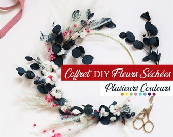 DIY Box Dried flower crown Deco - Do-it-yourself creation kit | Box dried flowers | Christmas gift
