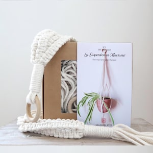 DIY Macrame Kit – Do-It-Yourself Plant Hanger – Creative Decor Kit – Gift for Women – Christmas Gift Idea – Creative Hobby Kit