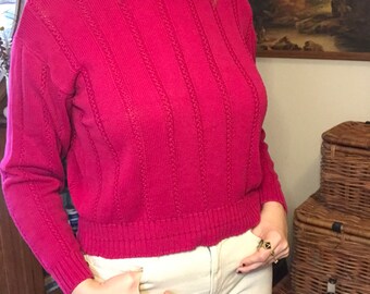 magenta sweater