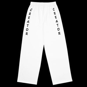 All-over print unisex wide-leg pants