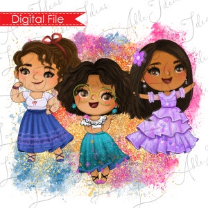 Encanto Mirabel Clipart PNG Digital Design-Mirabel Encanto madrigal PNG watercolor clipart-Encanto design for sublimation & DIY projects