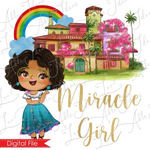 Encanto Mirabel Clipart PNG Digital Design-Mirabel Encanto madrigal PNG watercolor clipart-Encanto design for sublimation & DIY projects