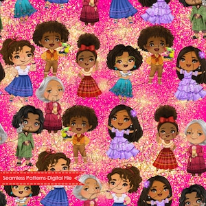 Encanto inspired Seamless Pattern-Digital Paper-Seamless Pattern-Digital File Seamless pattern-Encanto design for sublimation & DIY projects