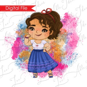 Luisa Encanto Clipart PNG Digital Design-Luisa Encanto madrigal PNG watercolor clipart-Encanto design for sublimation & DIY projects