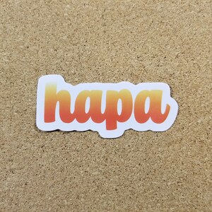 Glossy Weatherproof Sticker - Hapa