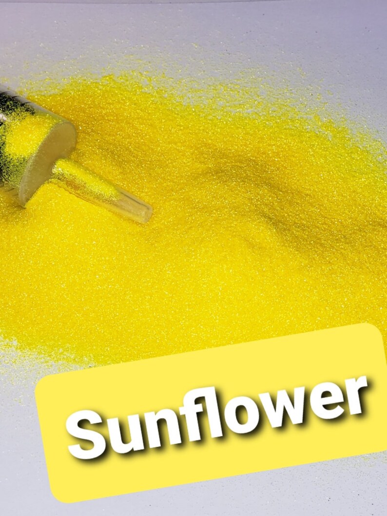 Sunflower Extra Fine Glitter Sunflower Yellow Glitter Extra Etsy