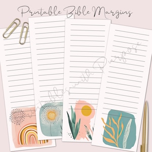 Bible Journaling, Margin Notes, Bible Margins, Bible Printables, Journal Printables, Junk Journaling, Journaling Supplies, Bookmarks