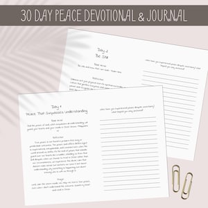 Meditazione di 30 giorni, Meditazione sulla pace, Meditazione biblica, Diario cristiano, Diario biblico, Meditazione cristiana, Meditazione stampabile