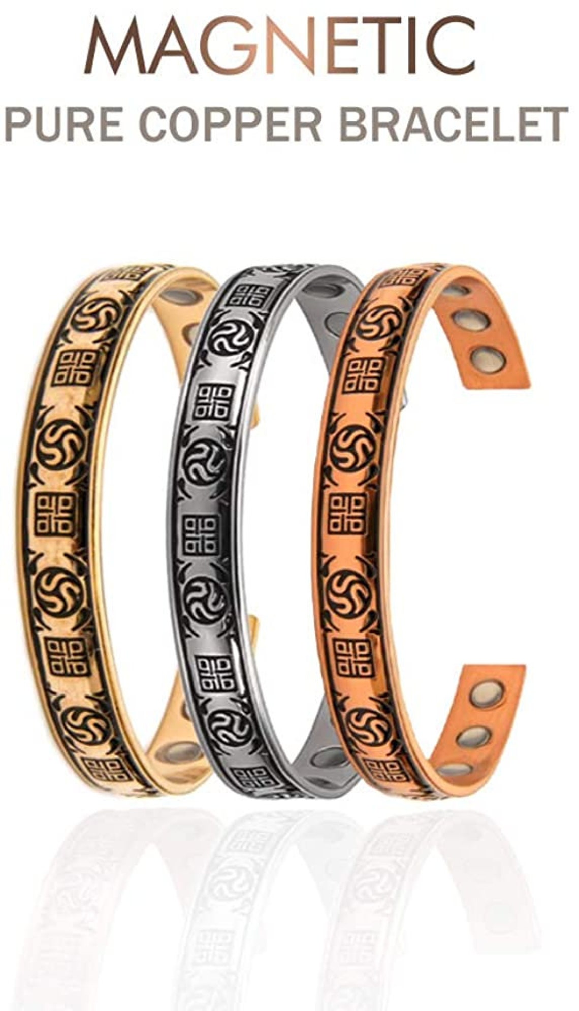 100 Pure Copper Healing Bracelet 6 Powerful Helps Etsy New Zealand