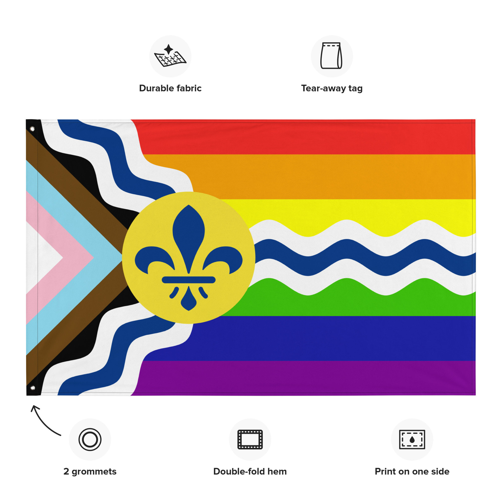 Flag of St. Louis, Missouri Luggage Tag