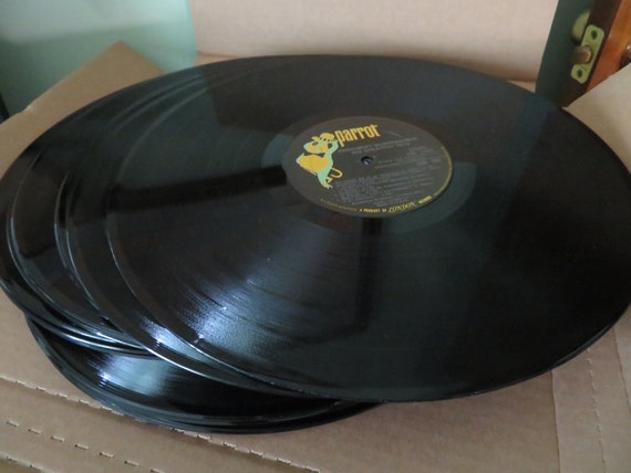 Buy 12 Used Records for Decor Design Crafting Online in - Etsy