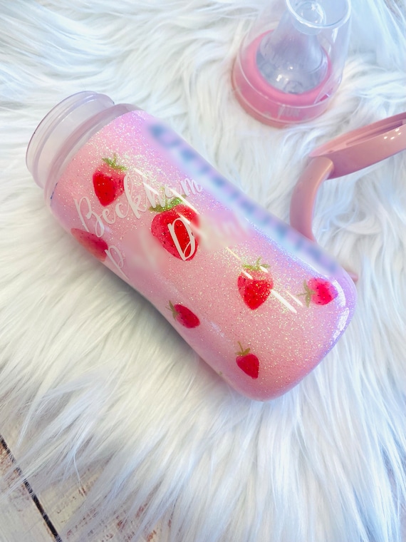 NUK BRAND- Coffee Drink Inspired, Strawberries, Pink Removable