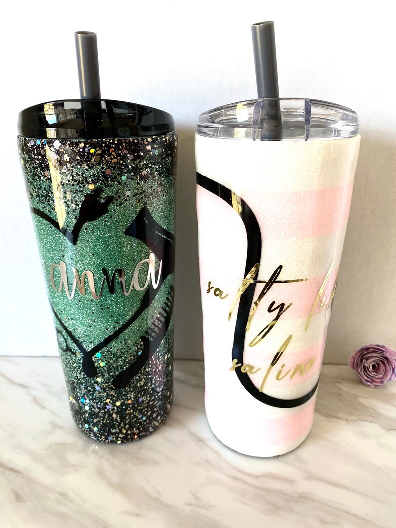 BUBBA CUP Glitter Tumbler Custom Personalized Glitter Etsy