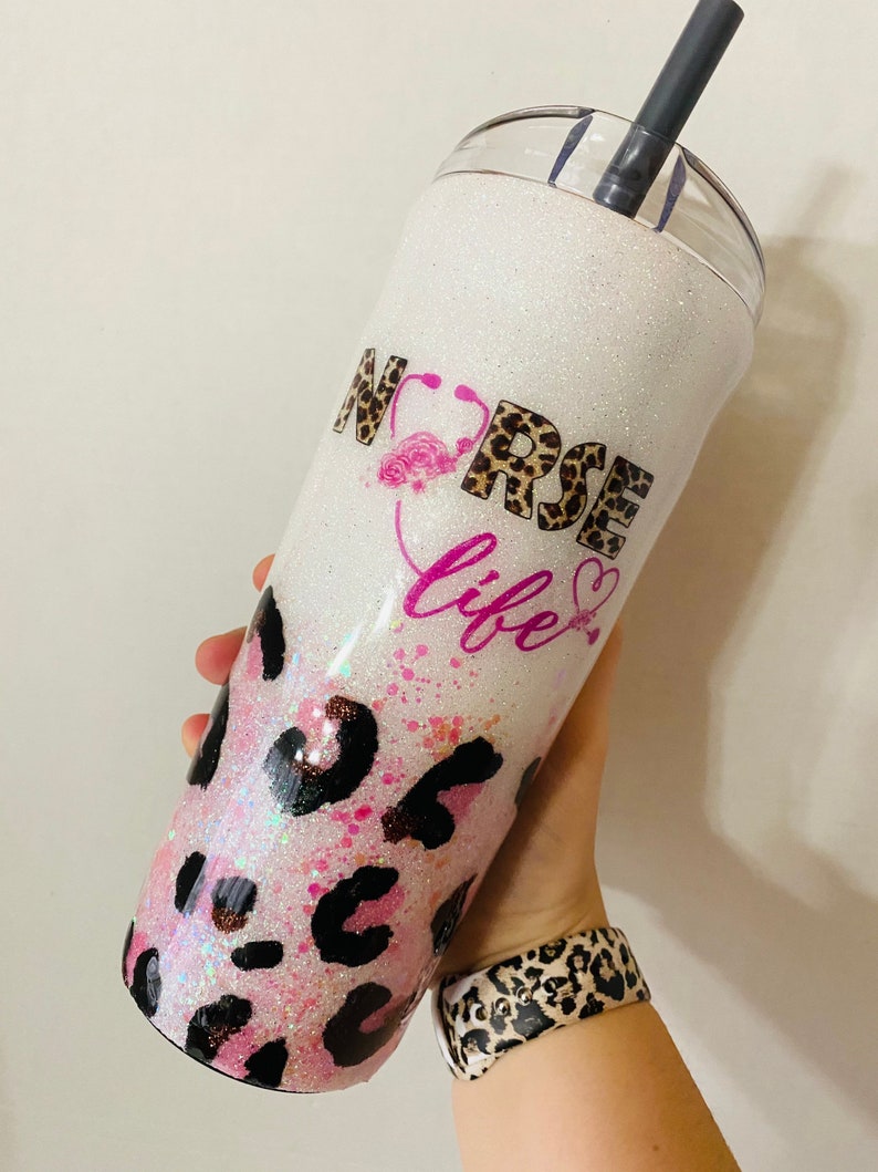 BUBBA CUP Glitter Tumbler Custom Personalized 24 Oz Etsy