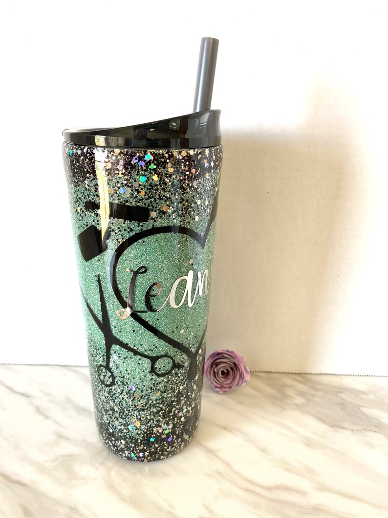 BUBBA CUP Glitter Tumbler Custom Personalized Glitter Etsy