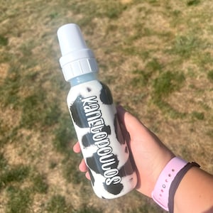 DR.BROWN BOTTLE — cow print, boy, girl, no glitter,  - Custom, Personalized, Glitter Baby Bottle, custom color, Customizable