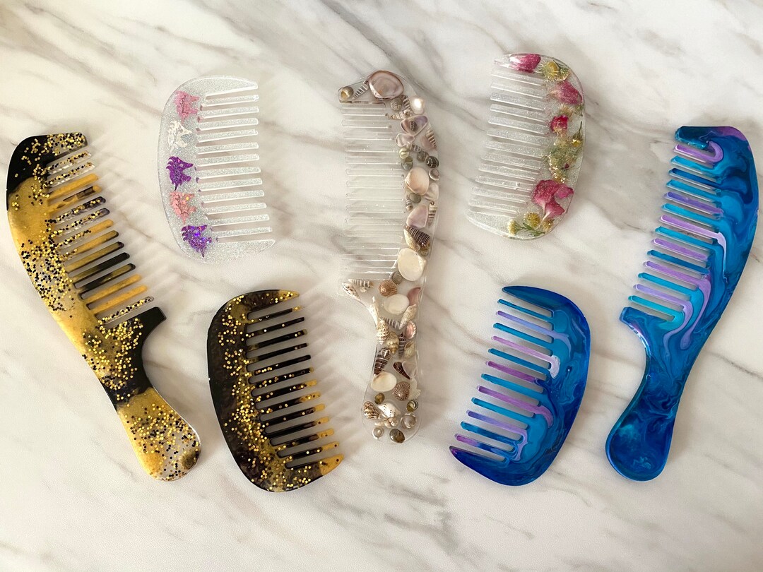 Resin Combs Custom Made to Order, Pick Your Colors and Design Etsy