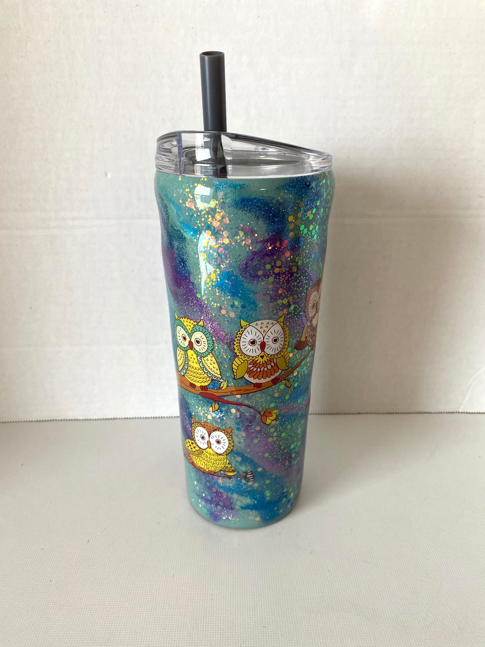 BUBBA CUP Owl Always Love You Swirl Owls Marble Glitter Etsy