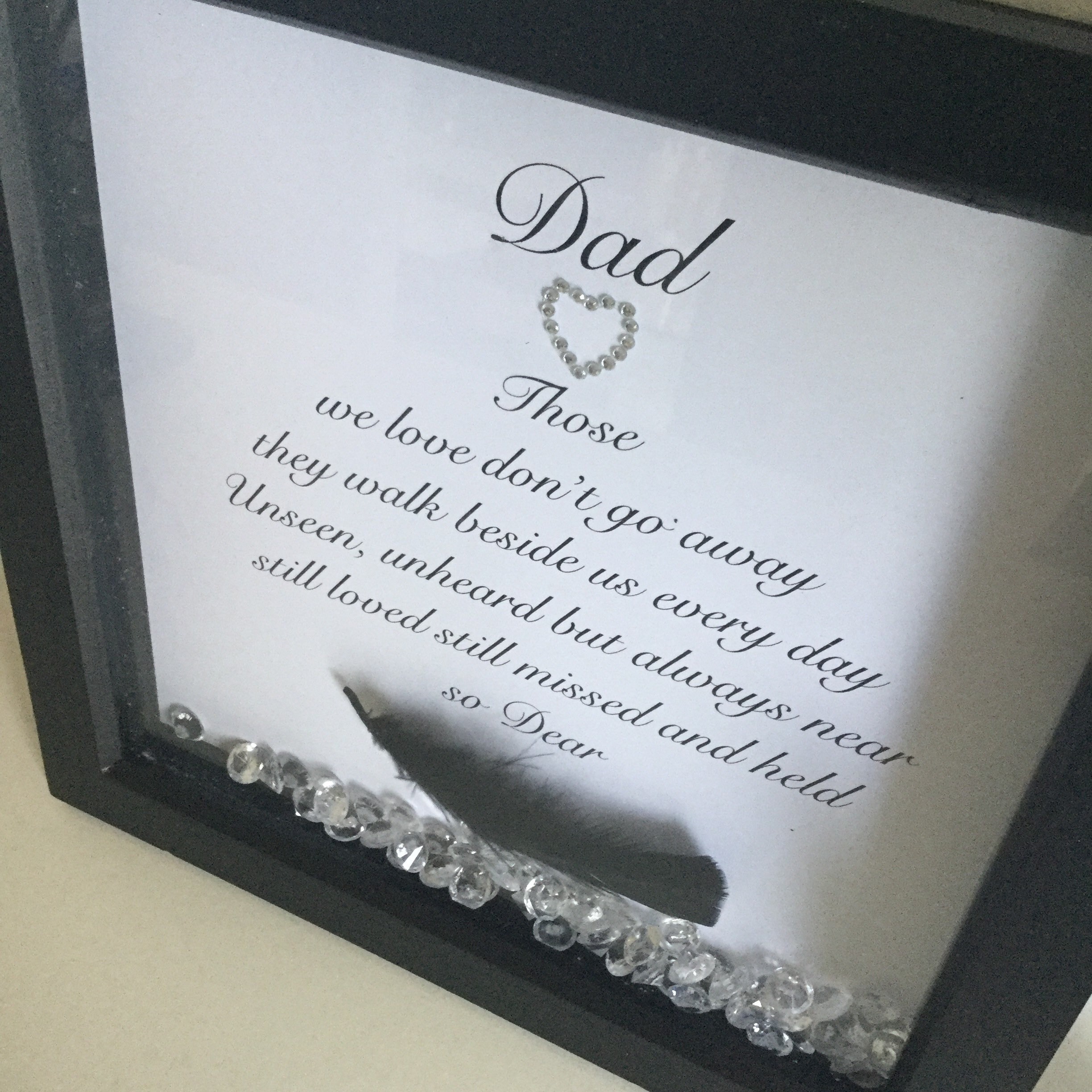 Dad memorial frame In loving memoryDad tribute bereavement Etsy