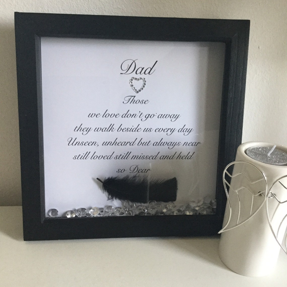 Dad memorial frame In loving memoryDad tribute bereavement Etsy