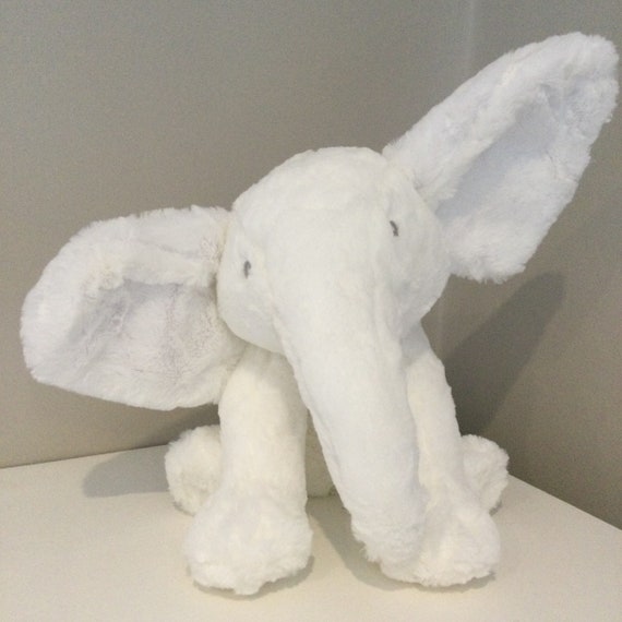 plush white elephant