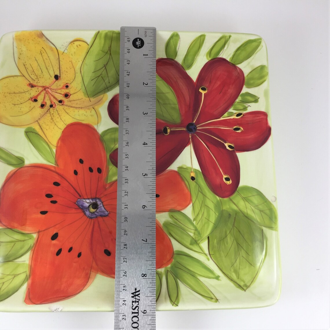 Gates Ware Laurie Gates Big Bright Floral Square Wall Etsy