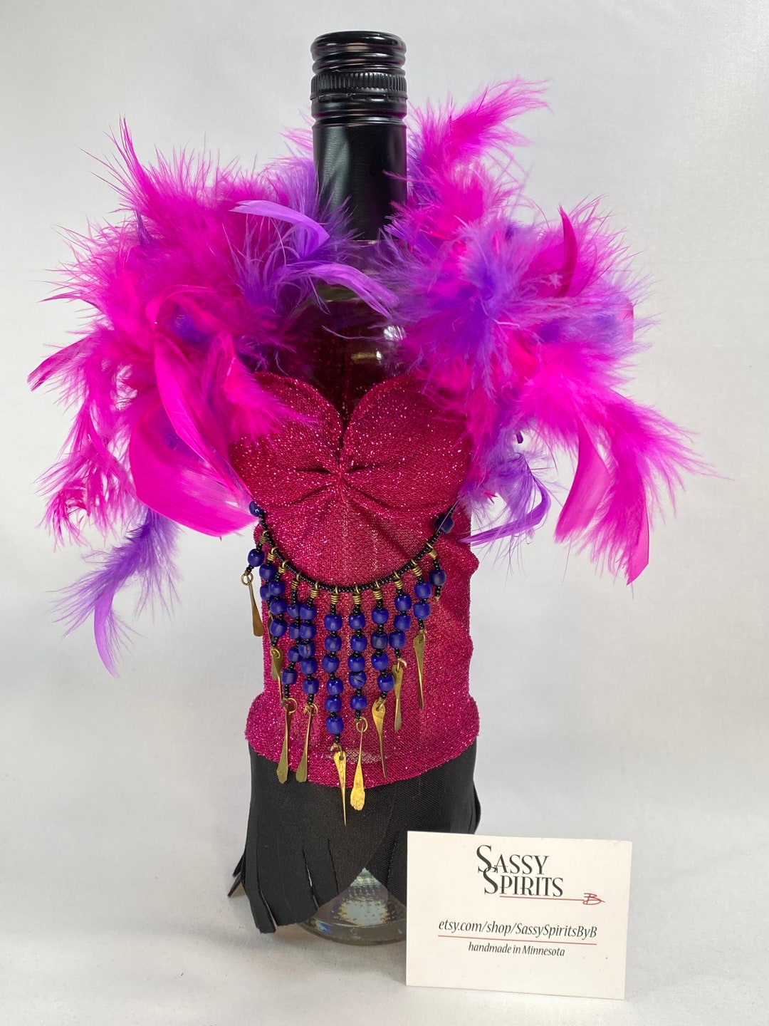 Diva Wine Bottle Topper Liquor Bottle Cover for Milestone Etsy