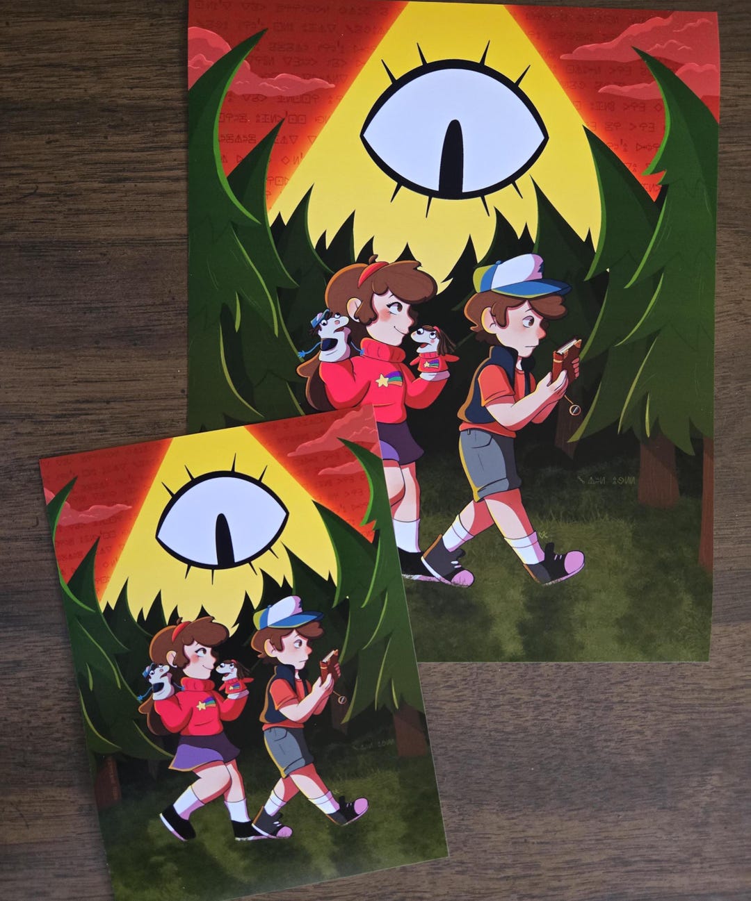 Dipper and Mabel Print Etsy - Il 1080xN.6505399495 Rw8q
