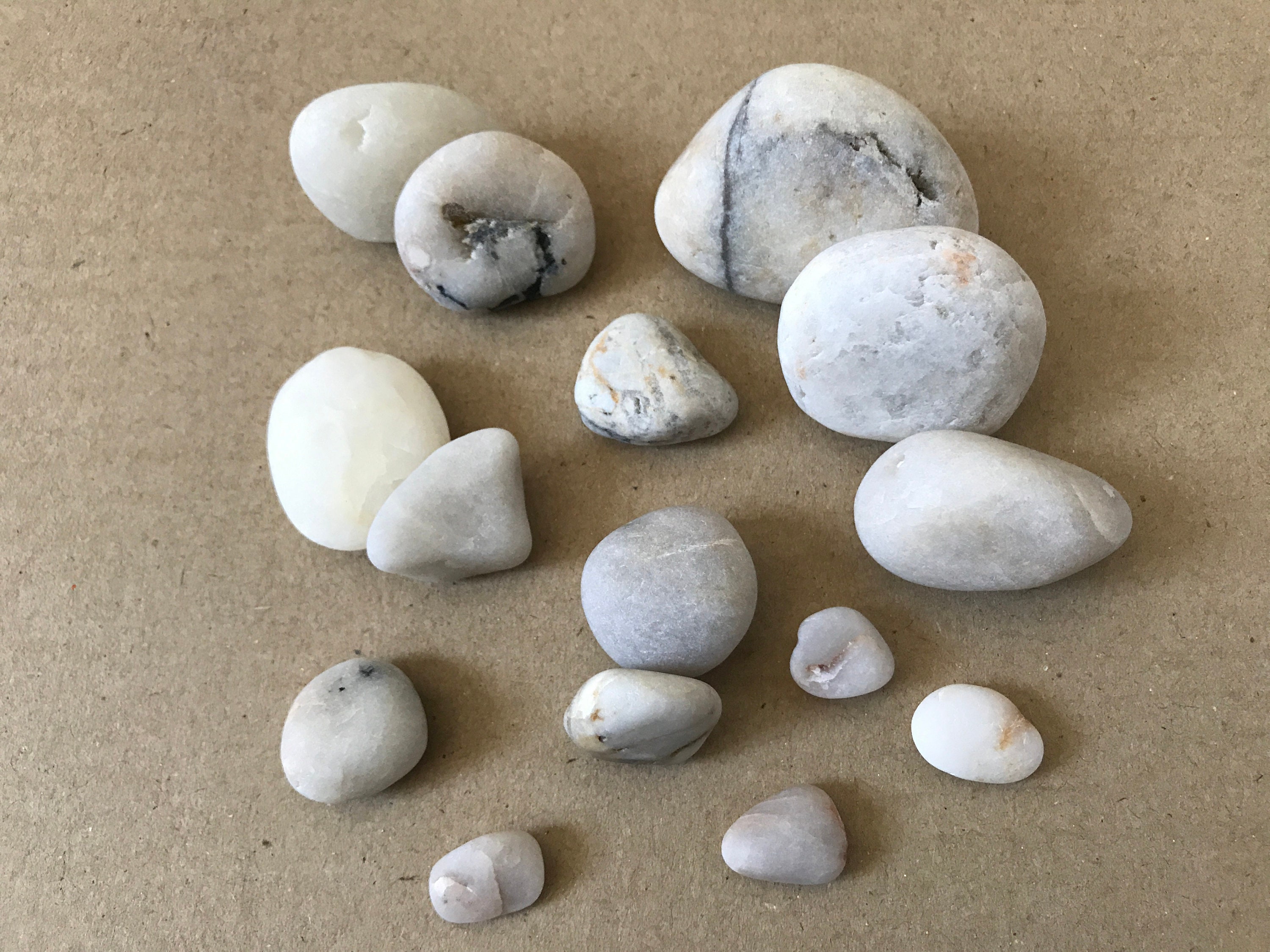 White Beach Stones 15pcs Aquarium Rocks Fish Tank Sea Etsy