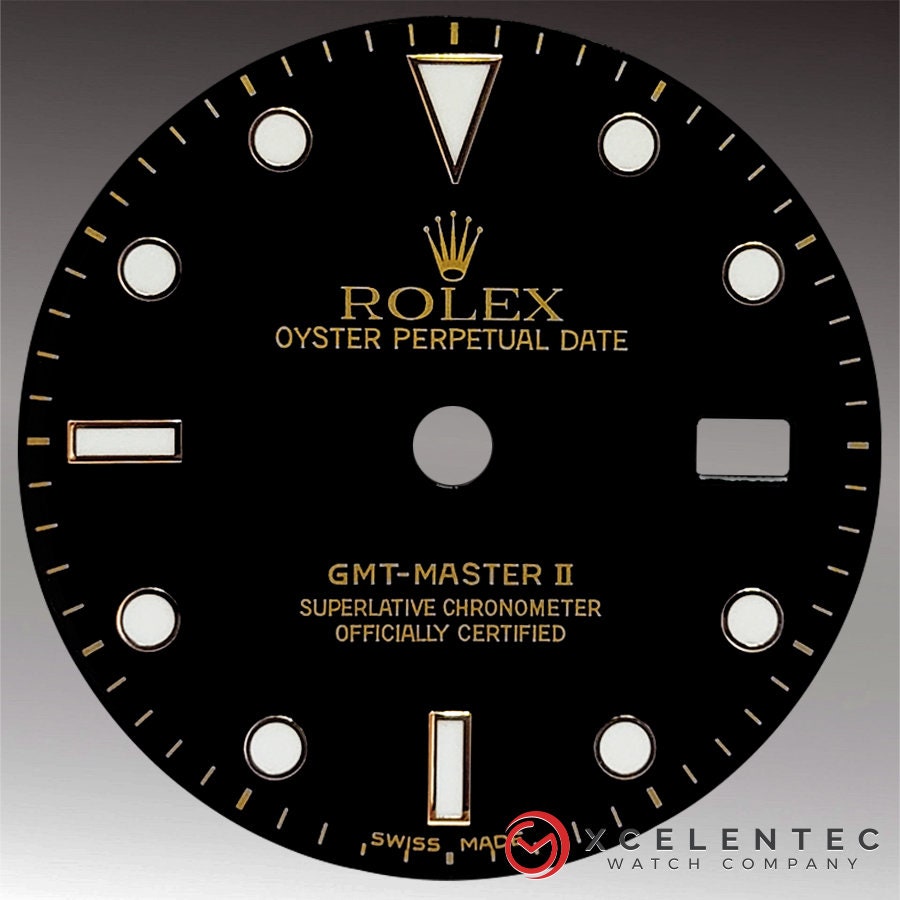 Aangepaste opnieuw afgewerkte wijzerplaat. GMT Master II 2tone | Etsy België